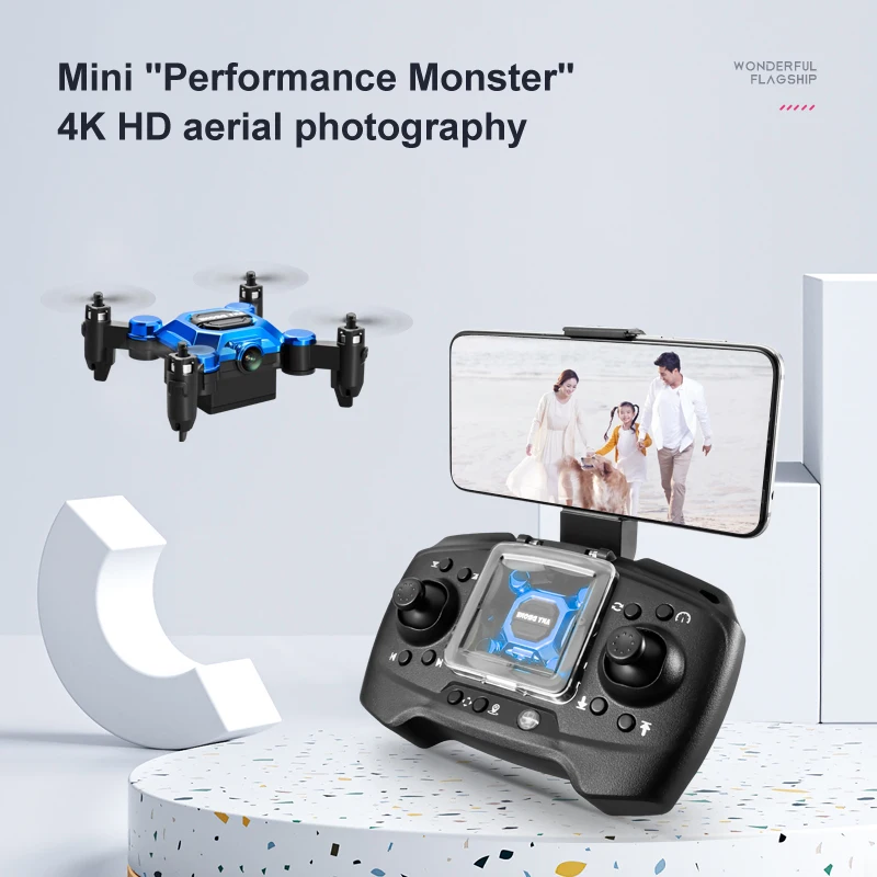 Drone Video Production - Mini Dron Plegable K04 para Fotografía