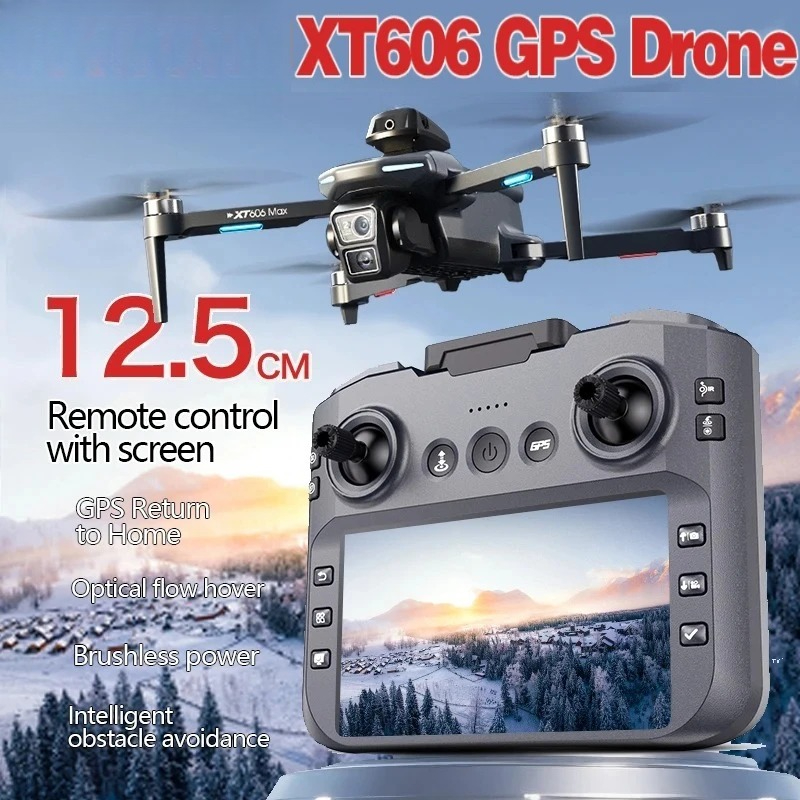 Drone Photogrammetry - Dron GPS Original XT606 MAX 4k