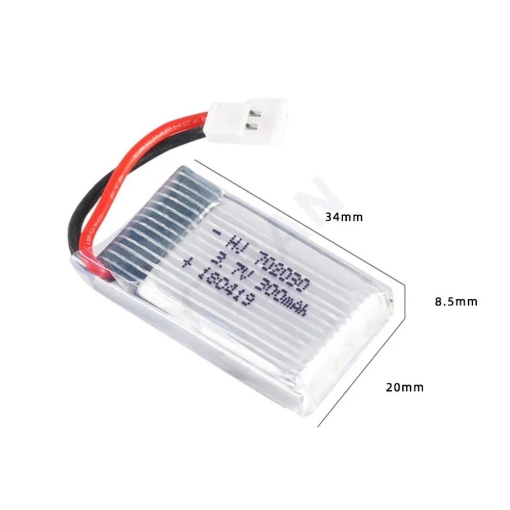 Batería Lipo de 3,7 V y 300mAH - Eachine Drone E010 reseña y precio