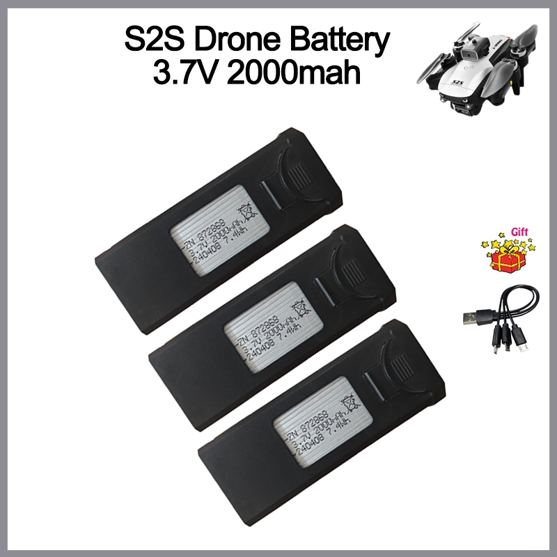 Batería de Dron S2S 3,7 V 2000 - Eachine Drone E58 reseña y precio